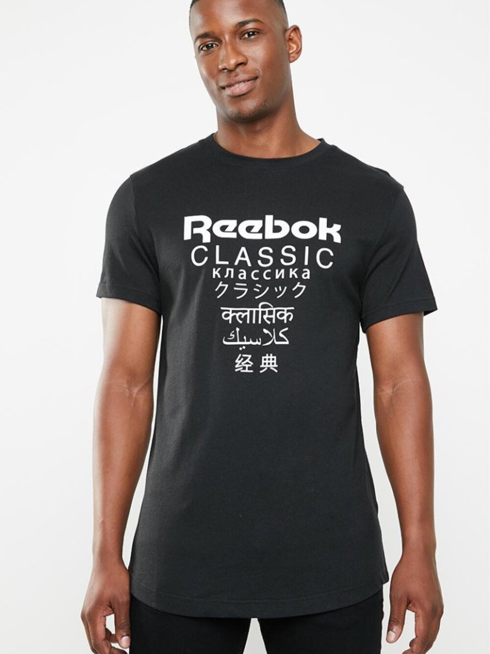 🔥REEBOK GP UNISEX LONG VITBLU SHORT SLEEVE TEE #DQ0893 Mens SIZE: LARGE NWT $30